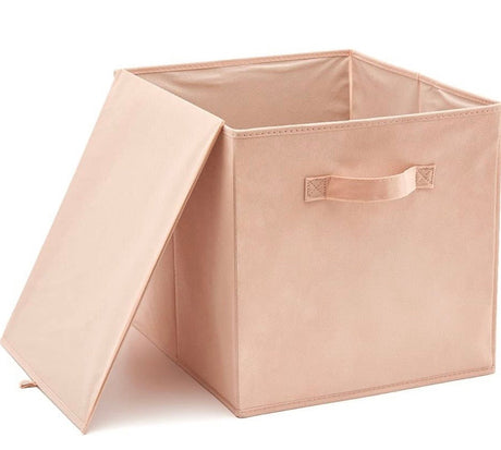 Set of 4 Foldable Fabric Basket Bins