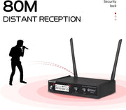 Debra VM302 Dual VHF Wireless Microphone System