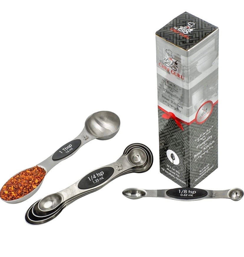Magnetic Double-Ended Measuring Spoon Set – 6 Pieces