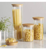 Glass Kitchen Canister Set of 5