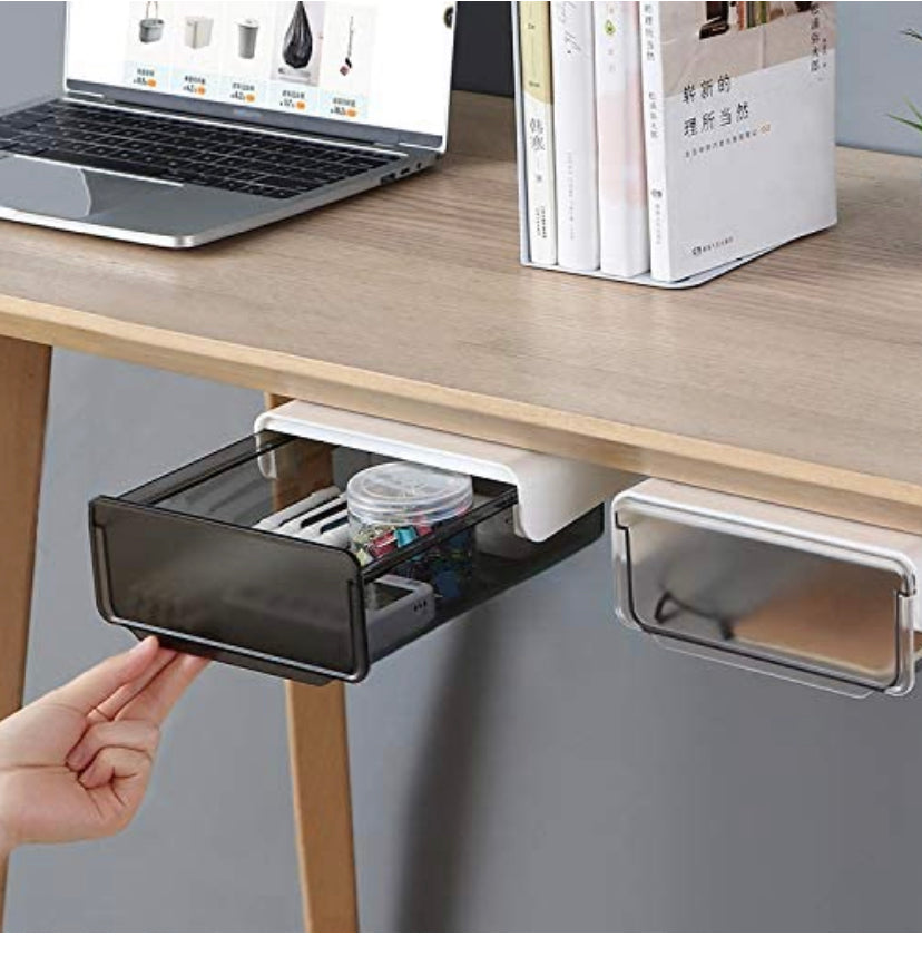 Under Desk Storage Drawer, Pencil and Office Supplies Organizer