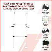 Randy & Travis Adjustable Heavy-Duty Garment Rail
