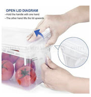Refrigerator Storage Box Food Container Kitchen Fridge Organiser Freezer