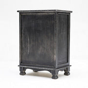 2x LaBella Bedside Table 3 Drawer Side Storage Cabinet Bedroom VINTAGE BLACK