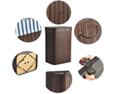 Bamboo Laundry Hamper Basket