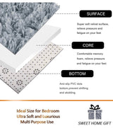 Rainlin Soft Fluffy Modern Living Room Area Rug