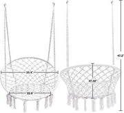 Macramé Cotton Hammock Chair – Up to 150 kg