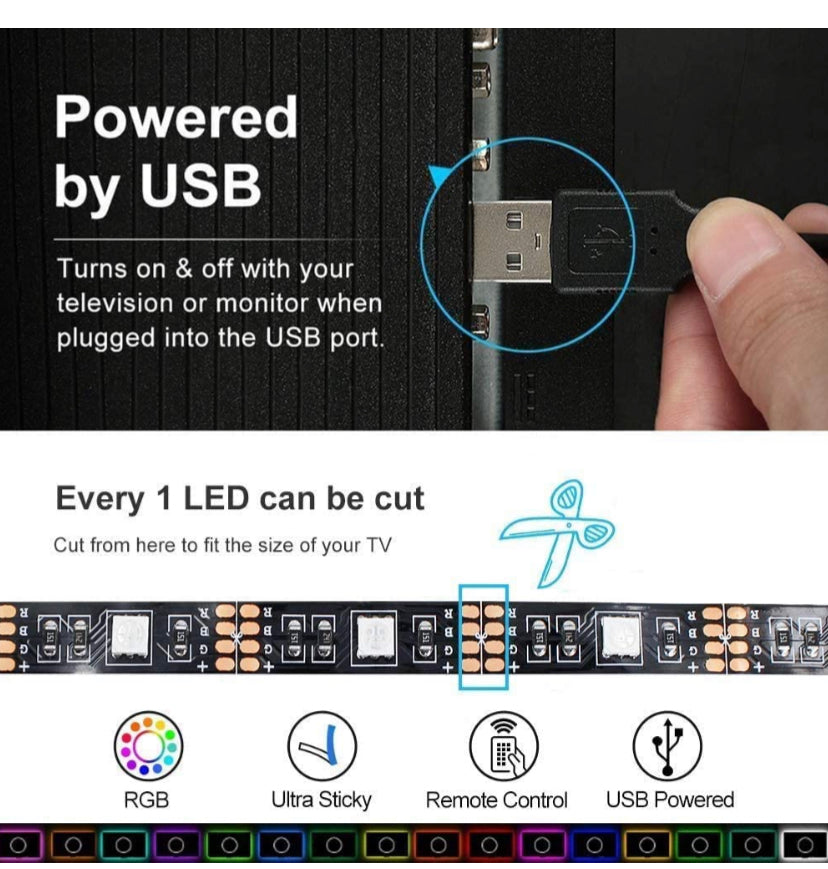 USB LED Backlight Strip for TVs