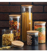 Glass Kitchen Canister Set of 5