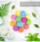 Bath Bombs Gift Set, JRINTL 12 made Fizzies, Shea & Coco Butter Dry Skin Moisturize, Perfect for Bubble & Spa Bath. Handmade Birthday Mothers day Gifts idea For Her/Him, wife, girlfriend