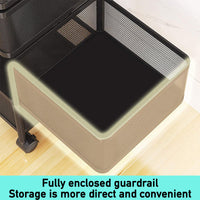 4-Tier Rotating Kitchen Storage Trolley