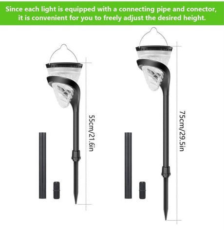 Multicolored Solar Powered Outdoor Lights