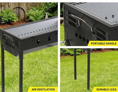 Foldable Portable Charcoal BBQ Grill with Fuel Tray