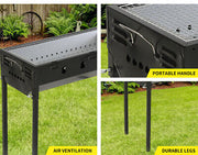 Foldable Portable Charcoal BBQ Grill with Fuel Tray