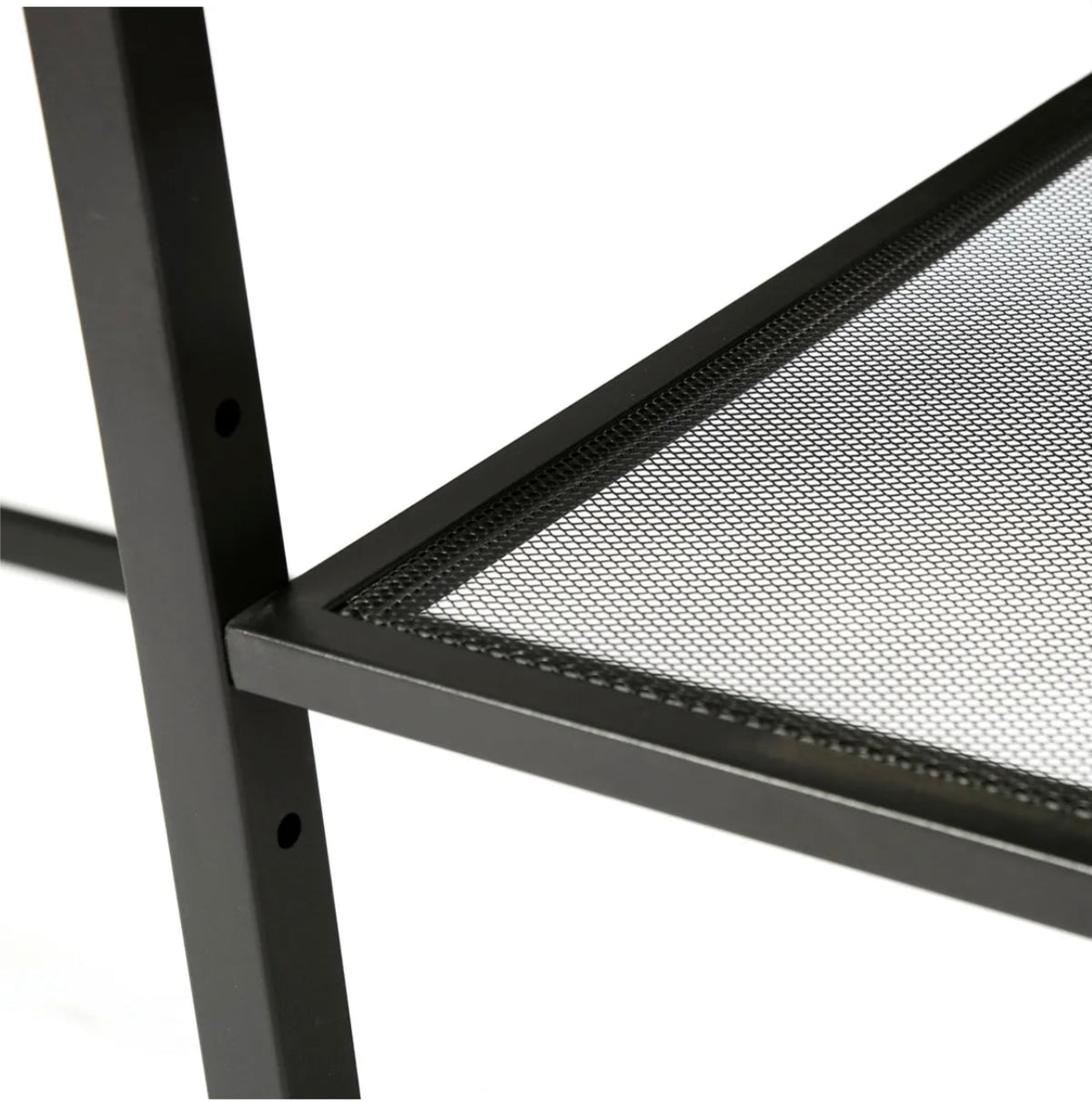 Computer Desk with 2-Tier Shelves – White & Black