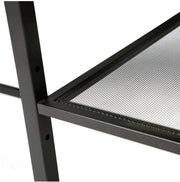 Computer Desk with 2-Tier Shelves – White & Black