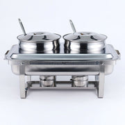 Chafing Dish Alcohol Stove Stainless Steel Buffet Stove Sauce Food Warmer Pot