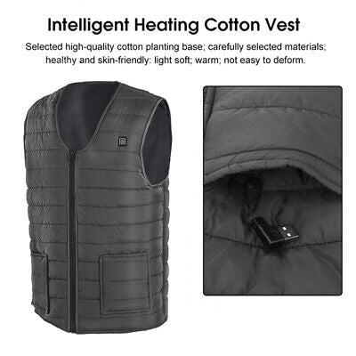 USB Heated Vest with 3 Temperature Levels – 6 Sizes