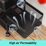 4-Tier Rotating Kitchen Storage Trolley