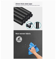 125 cm Covered DIY Shoe Rack with Bonus Storage Box – Black
