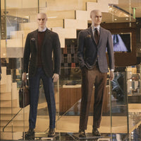 185 cm Full-Body Male Retail Mannequin with Metal Base