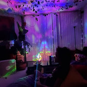 Bohemian Style Polar Star Large Floor Lamp Led Colorful Diamond Lights Projection Lamp Projector Night Light Star Large Lamp