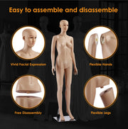 175cm Full-Body Female Display Mannequin with Metal Base
