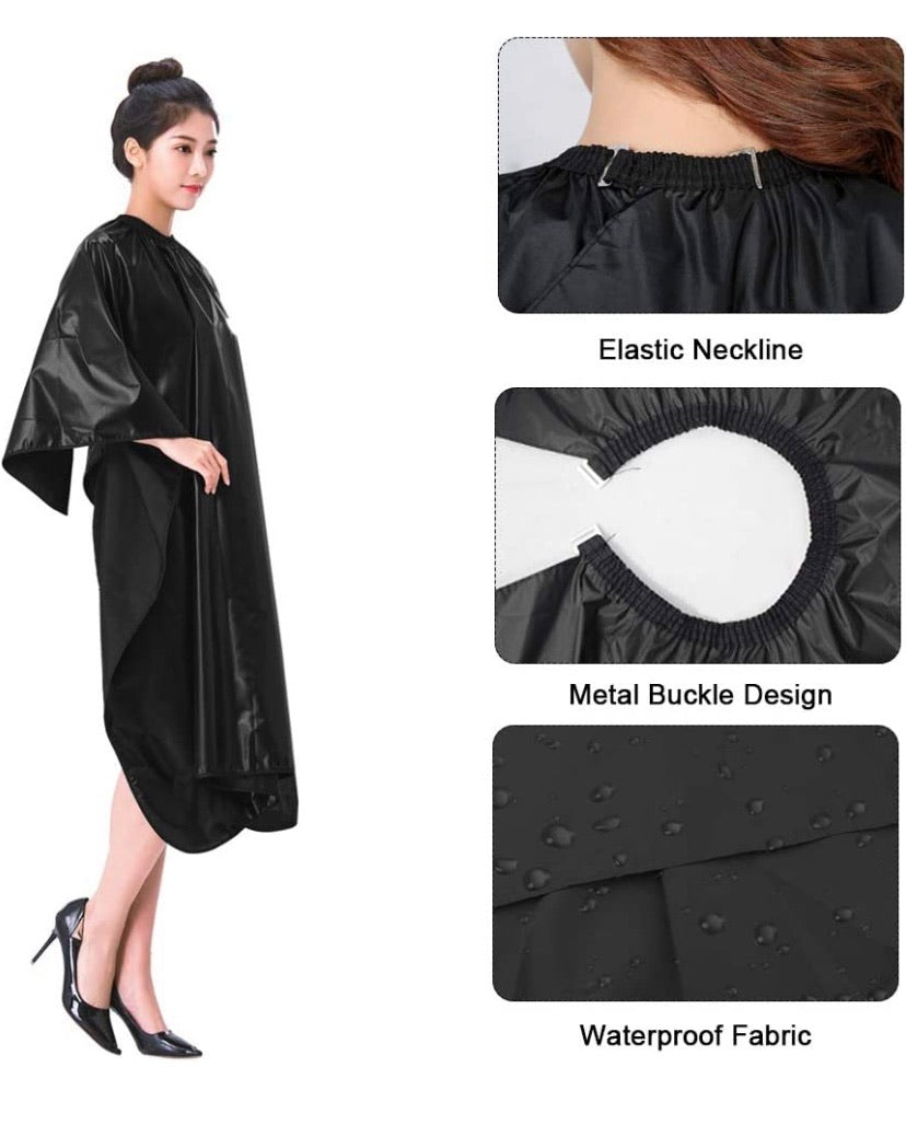 4-Piece Haircut Set with Straight & Thinning Scissors, Cape and Duster