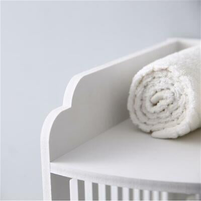 Reversible Bathroom Side Cabinet with Roll Holder & Shelves