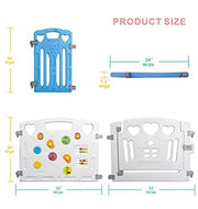 Baby Playpen Kids Activity Centre Safety Play Yard Home Indoor Outdoor New Pen (multicolour, Classic set 14 panel)