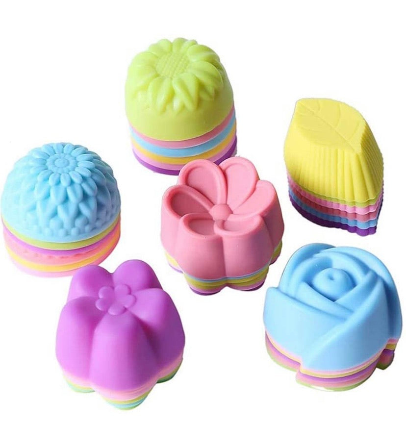 36 PCS Reusable Non-Stick Silicone Muffin Cups