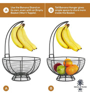 Fruit Basket with Banana Hanger