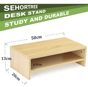 Wood Monitor Stand Riser