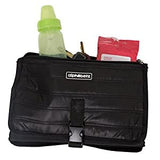 Portable Baby Changing Pad Diaper Bag Mat & Foldable Travel Changing Station with Bonus Wipe Case, Black
