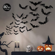 Halloween 3D Bats Decoration 60PCS