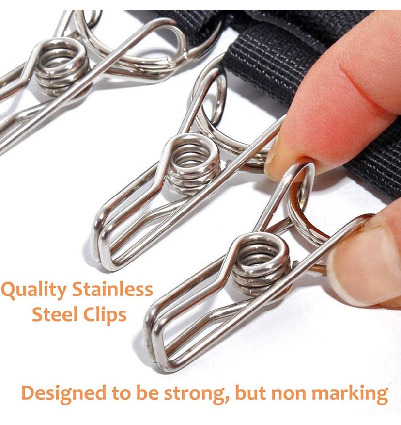 10-Clip Wardrobe Hat Hanger & Cap Organiser