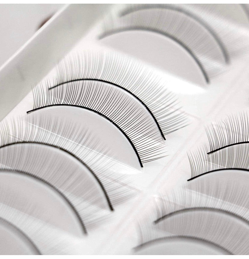 LANKIZ Practice Lashes for Training Eyelash Extensions Supplies Training Lash Strips self adhesive lashes For Teaching 20 Pairs