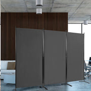 3-Panel Wood & Steel Folding Privacy Screen – 4 Colours