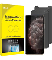 Privacy Tempered-Glass Screen Protectors for iPhone 11 Pro/XS/X – 2 Pack