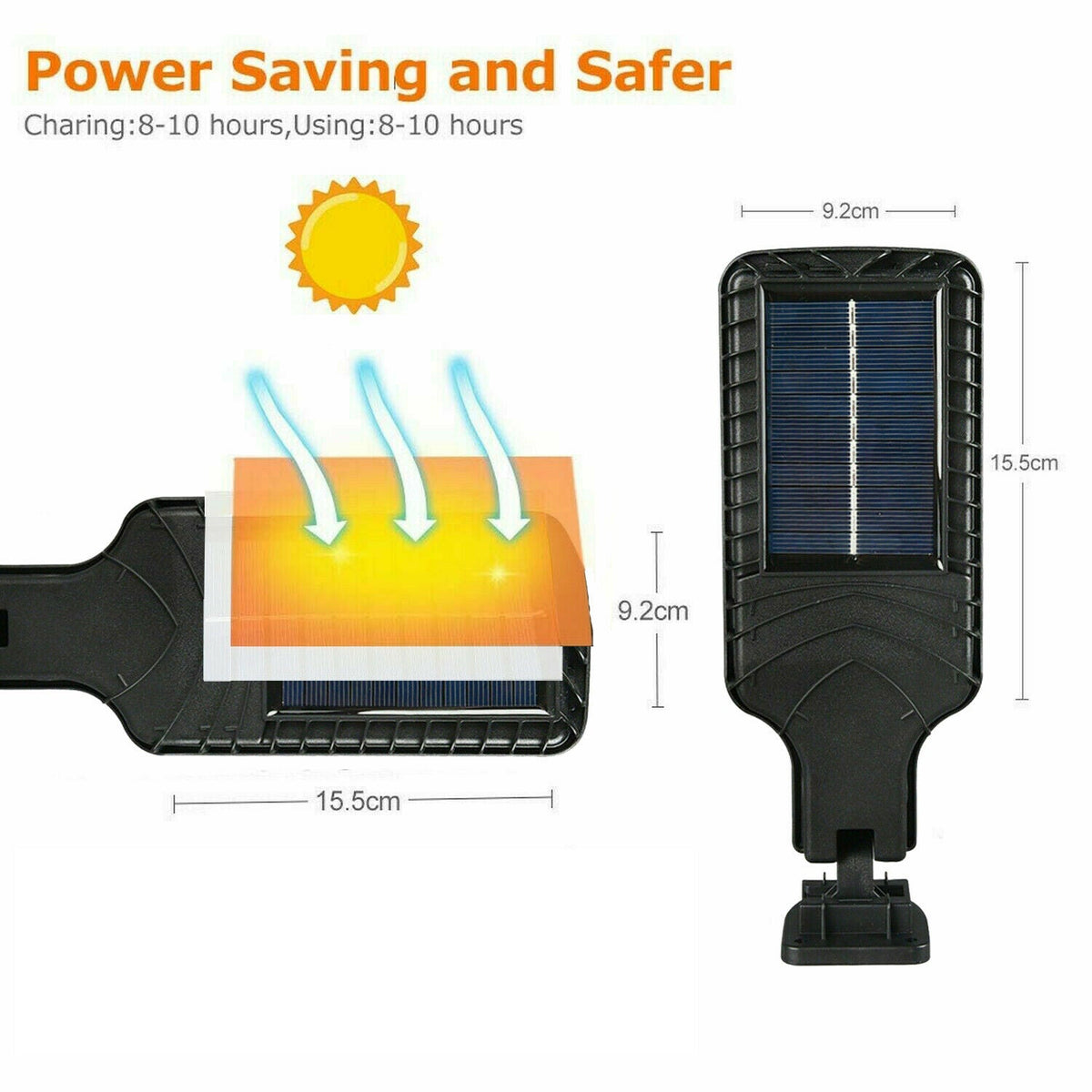 1200W Solar Flood LED Light Motion Sensor Security Wall Yard Street Outdoor Lamp