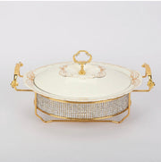 Commercial Chafing Dish Buffet Food Warmer Ceramic Heating Chafing Dish Sets