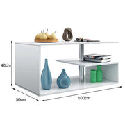 Modern High-Gloss Coffee Table with Storage