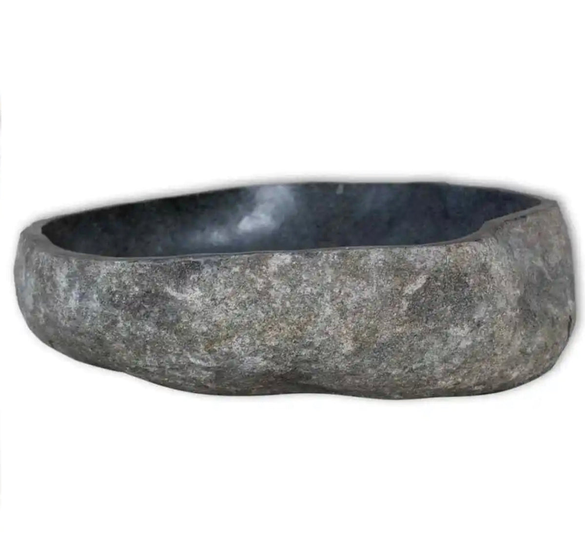 Natural River-Stone Oval Countertop Basin – 3 Size Ranges