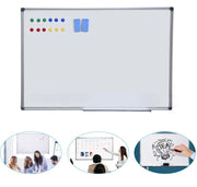 Magnetic Whiteboard, FOME 34.43x23.62in Dry Erase Board White Board Wall Mounted White Board Presentation Whiteboard Aluminium Message Memo White Board for Office Home and School