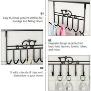 7-Hook Over-Door Coat, Towel & Bag Rack