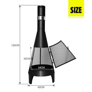 126 cm Outdoor Chiminea Fire Pit