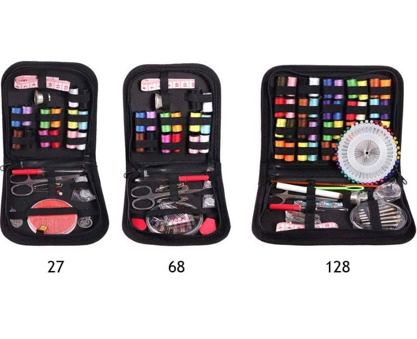 68-Piece Compact Sewing & Clothing Repair Kit