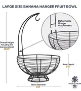 Fruit Basket with Banana Hanger