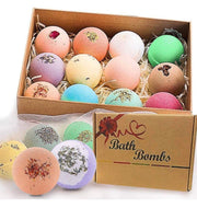 Bath Bombs Gift Set, JRINTL 12 made Fizzies, Shea & Coco Butter Dry Skin Moisturize, Perfect for Bubble & Spa Bath. Handmade Birthday Mothers day Gifts idea For Her/Him, wife, girlfriend