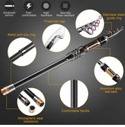 BlueFire Fishing Rod and Reel Combos Telescopic Fishing Pole kit